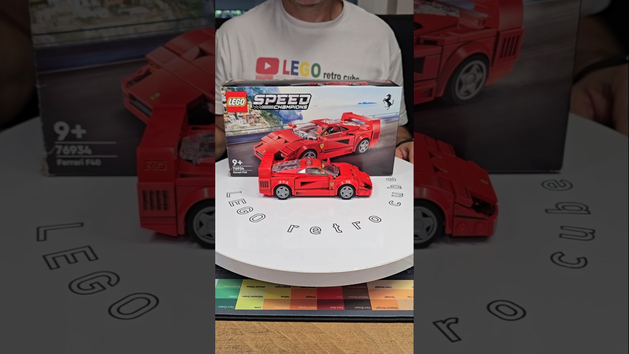 小物入れ Lego 76934 Ferrari F40 with a box #lego #retrocube #ferrari #76934