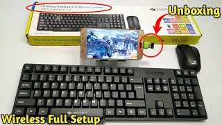 2022 New Trick | No Ban | Wireless Keyboard And Mouse Unboxing & Full Setup| Garena Free Fire