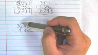 Subtracting Large Numbers 4-digit and larger