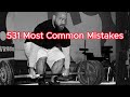 531 most common mistakes