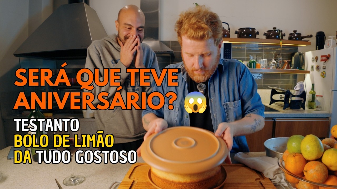 Pra que seguir a receita? Tentei fazer um bolo sem usar liquidificador! Será que teve aniversário?