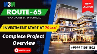 M3M Route 65 New Commercial Project Gurgaon | 12% Assured Rental | m3m route 65 sector 65 Gurgaon