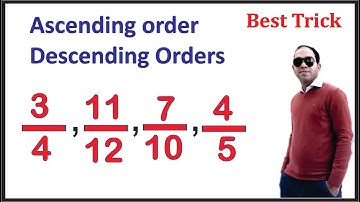 Fraction in Ascending | Descending Order |  How to compare fractions | How to arrange fractions