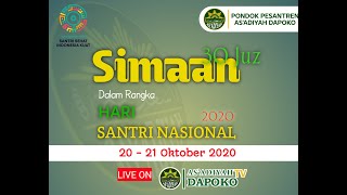 Live Simaan 30 JUZ Hari Santri Nasional 2020~ Pondok Pesantren As'adiyah Dapoko
