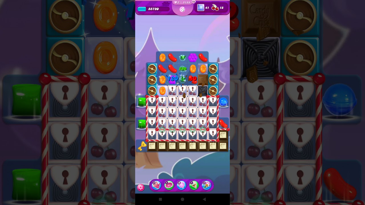Candy Crush Saga Level 5188 No Booster Hard Level Mobile YouTube