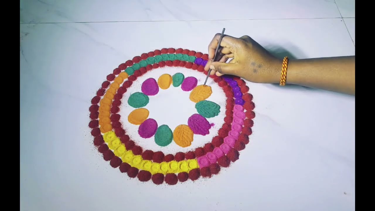 Simple rangoli designs #kolam #mugullu #festivalmuggulu #diy #art #rangoli #trendingrangoli #easy