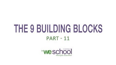 Developing a Customers - The 9 Building Blocks