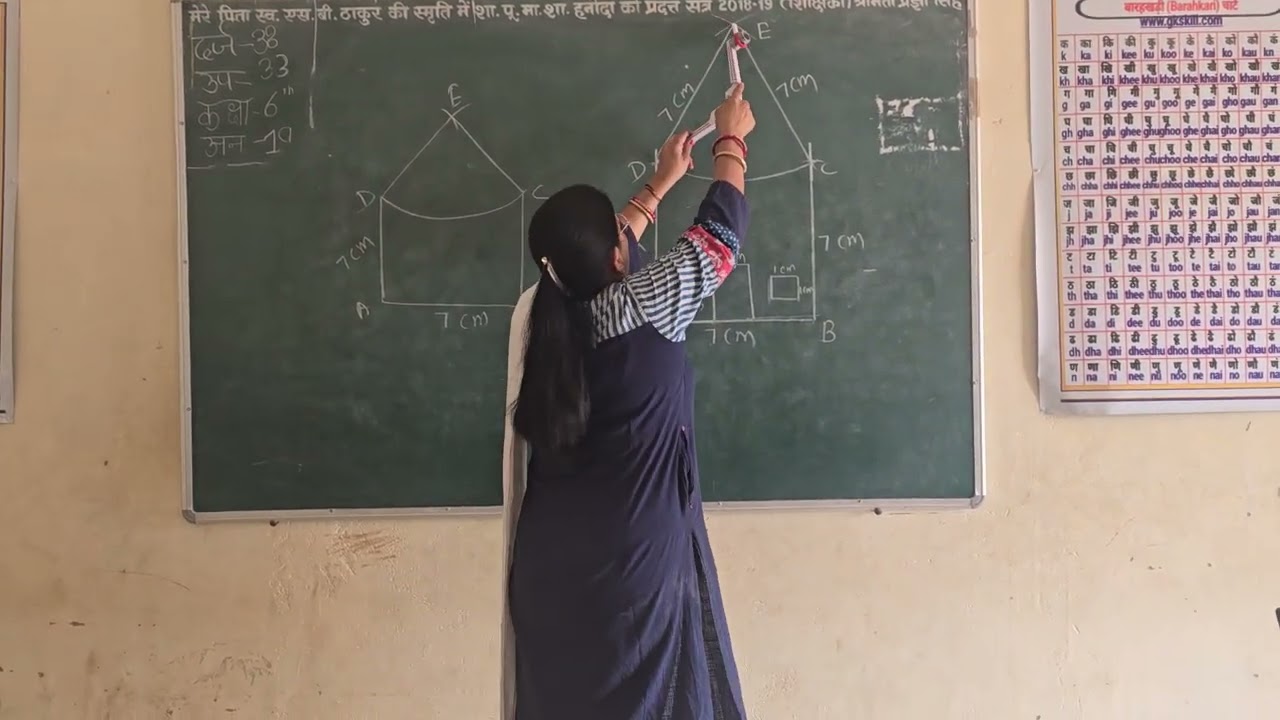 गणित प्रकाश( कक्षा 6)-दिए गए नाप से सही रचना कैसे करें ,आइए सीखें 