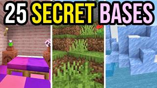 25 Secret Bases In Minecraft! PS4/5, Xbox, MCPE, Switch & PC!