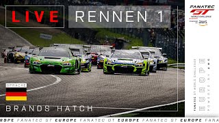 LIVE | Rennen 1 | Brands Hatch | Fanatec GT Europe 2024 (Deutsche)