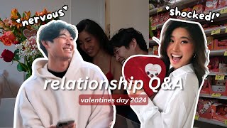 I SURPRISED MY GF FOR VALENTINES | relationship Q&A + girlfriend reveal