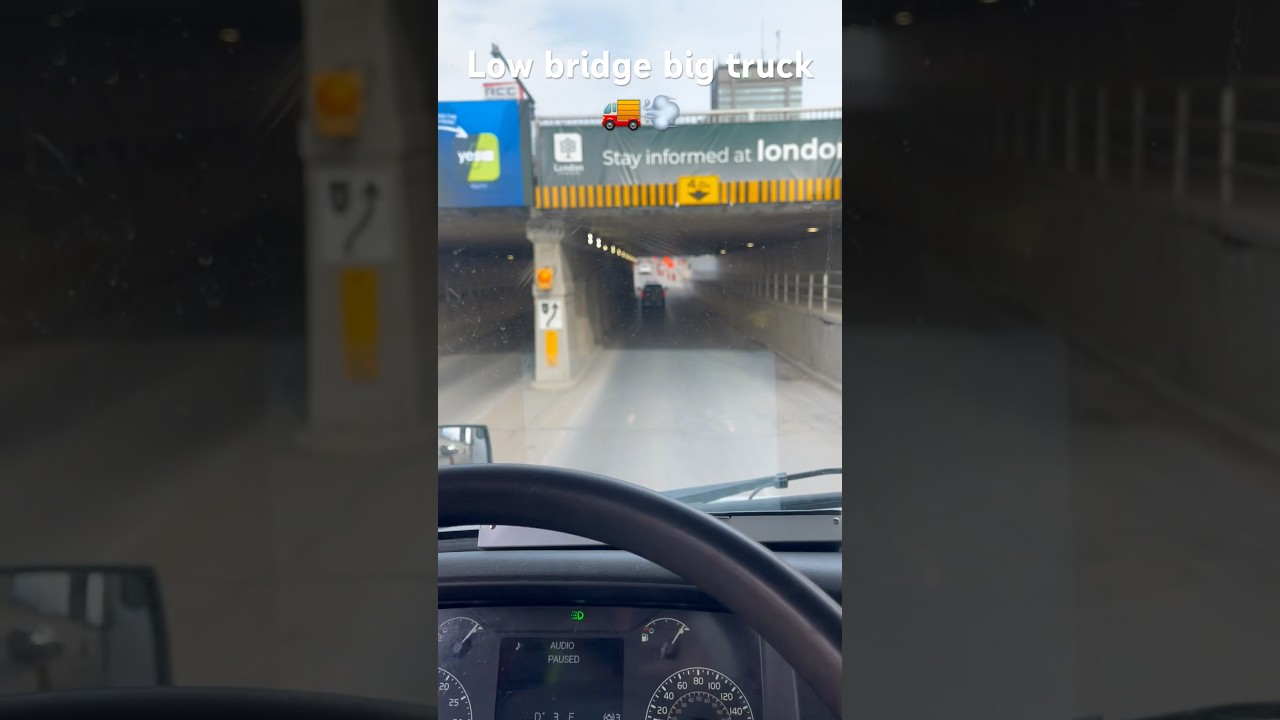 Will it fit?? #trucking #lowbridge