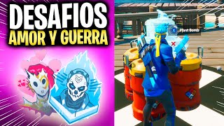 Como COMPLETAR TODOS los DESAFIOS de AMOR Y FORTNITE