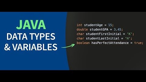 JAVA Lecture #4 || Data types and variables ||  for beginner