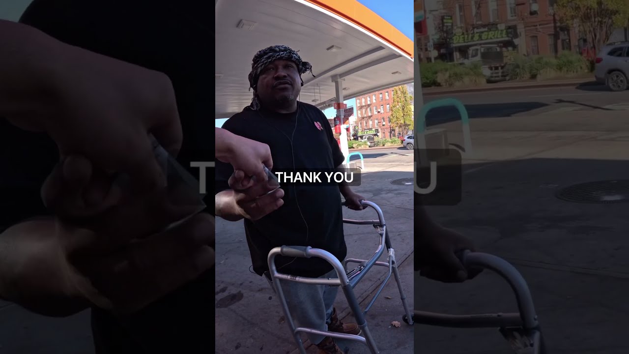 Giving Disabled Homeless Man A HUGE Surprise 