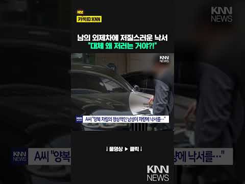 차량 보닛 위에 &amp;#39;슥슥&amp;#39;...뭐하나 봤다가 &amp;#39;황당&amp;#39; / KNN
