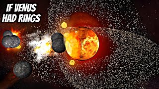 Venus with X-Rings vs 5 Mercury Goes Crazy! Universe Sandbox 2