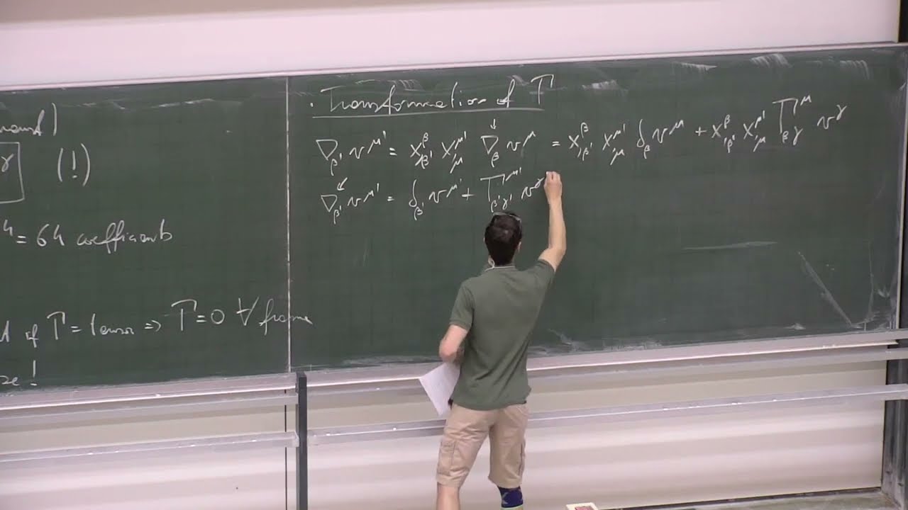 [GR lecture 18/05/2022] 12: affine connection and covariant derivative