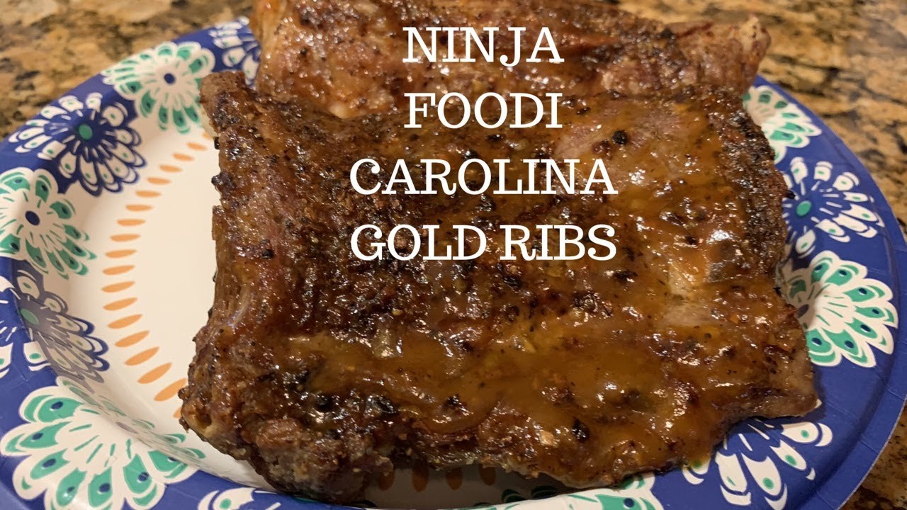 NINJA FOODI CAROLINA GOLD RIBS FROM FROZEN - YouTube