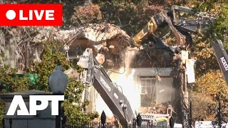 LIVE | View of WH Construction as Crews Begin Demolition Near East Wing for Trump’s Ballroom Project