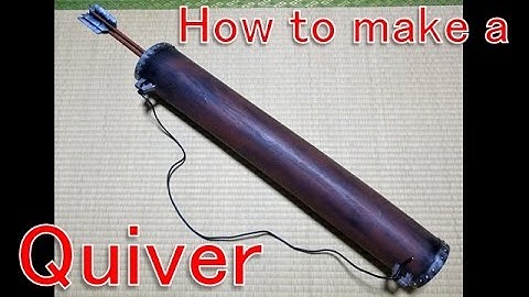 How to make a quiver [Cosplay prop tutorial]