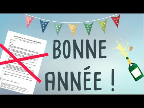 Bonne Annee 2021 Humour Attestation Youtube