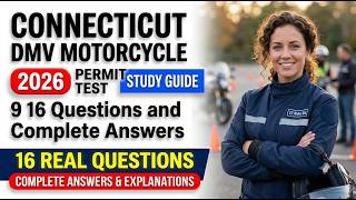 2026 CT DMV Motorcycle Permit Test 9: Pass 16 Real Exam Questions Now Questions and Complete Answers