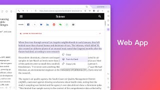 Web App | Cite Web Content | Cite Online PDF | AI Tool | Combine Notion, Flomo screenshot 2