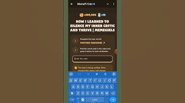 How I Learned to Silence My Inner Critic and Thrive | MemeGirls | MemeFi Code |