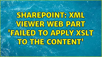 Sharepoint: XML Viewer Web Part 