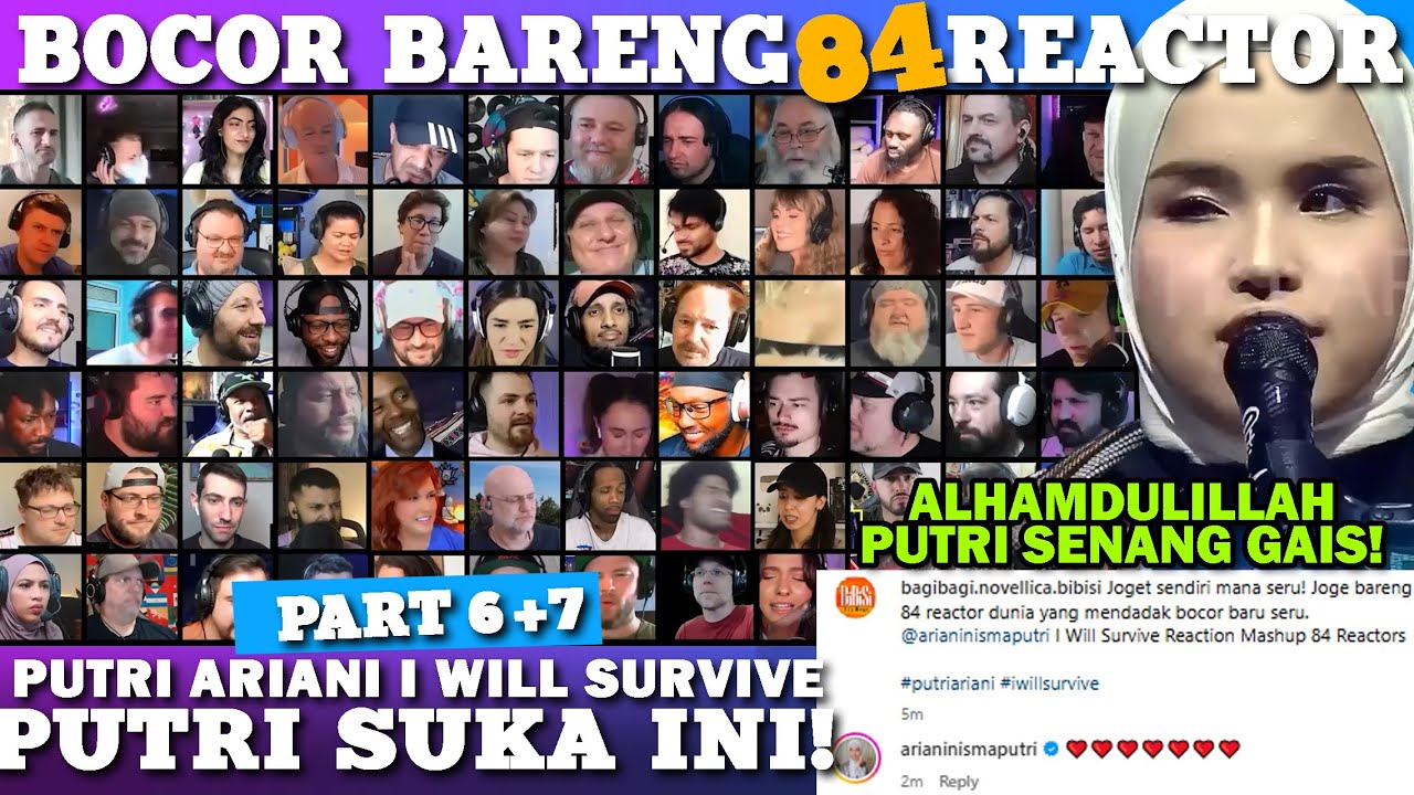 BOCOR BARENG 84 REACTOR❗💥  Putri Ariani I Will Survive live Reaction Compilation PREMIUM PART 6 & 7