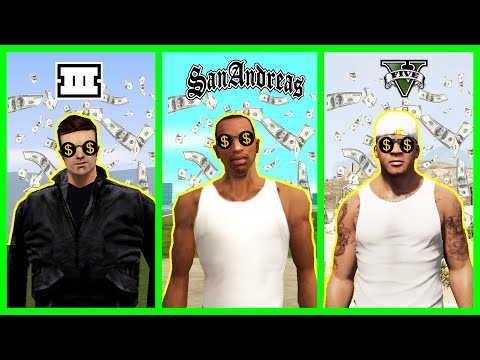 Fastest way to be a Millionaire in GTA games! (Evolution) | (GTA 3 - 5)