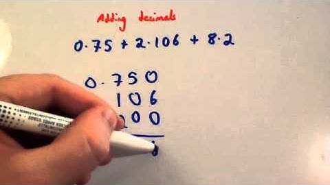 Adding Decimals - Corbettmaths