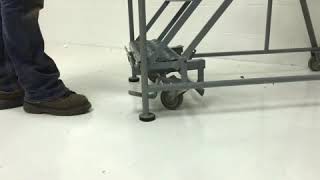 Used Cotterman Rolling Ladder w/ 4 Steps