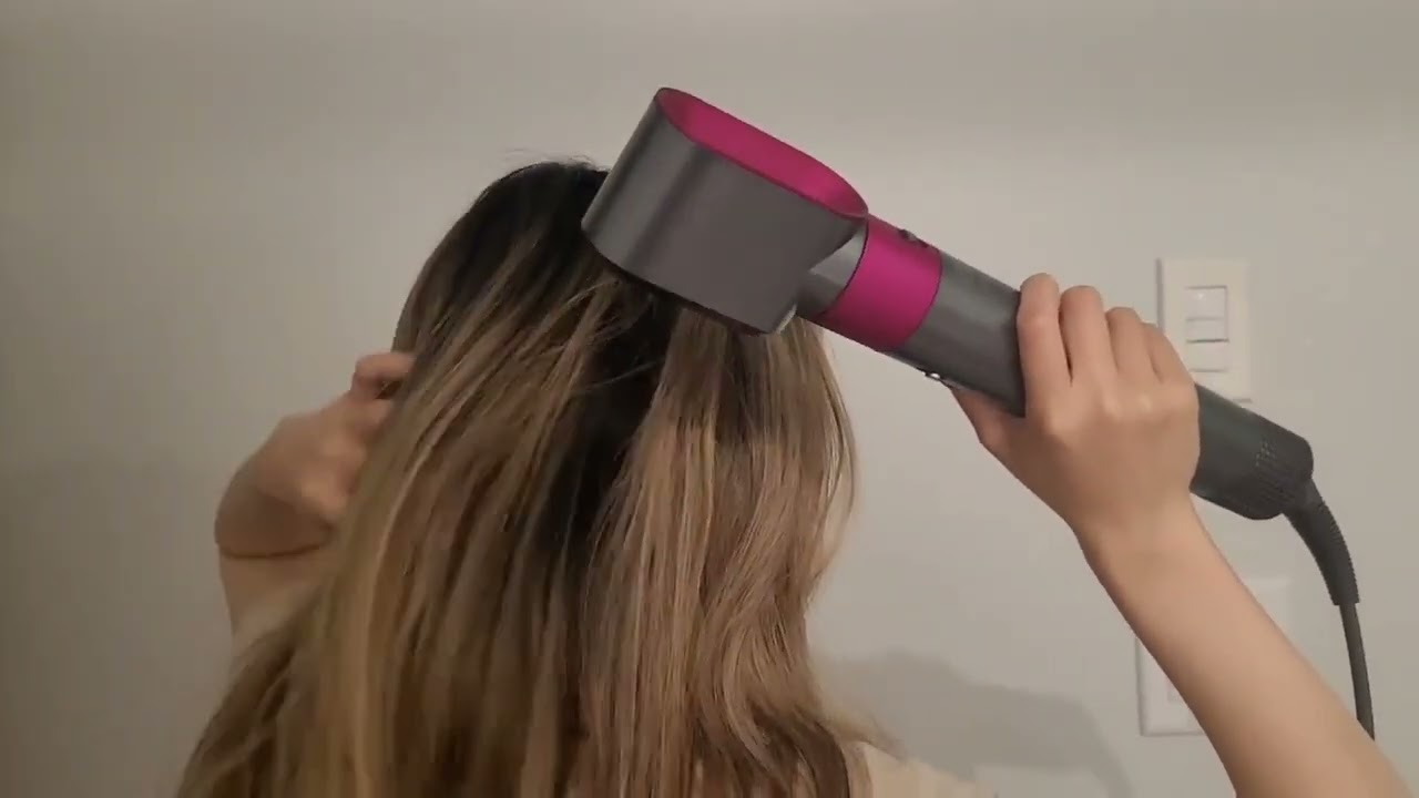 🌙(White Noise) ASMR Best Dyson Air Wrap Sound💤#asmr #dyson #airwrap #babysleep #insomnia #goodnight