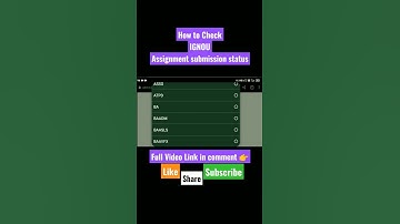 How to check IGNOU assignment submission status ?