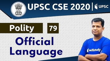 4:00 PM - UPSC CSE 2020 | Polity by Pawan Sir | Official Language