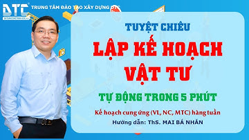 Tuyệt chiêu lập kế hoạch cung ứng vật tư tự động trong 5 phút| ThS. Mai Bá Nhẫn| DTC