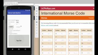 Android Internal Storage Tutorial, Morse Code App - part 1, setting up UI screenshot 2