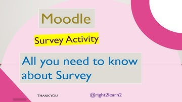 Moodle Survey Activity