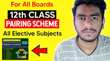 12th Class Latest Pairing Scheme 2021 | All Elective Subjects Pairing Scheme 2021