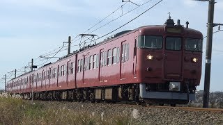 【4K】JR七尾線　普通列車415系電車　ｻﾜC06編成+ｻﾜC03編成