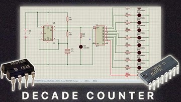 Decade Counter using 555 timer and 4017 ICs