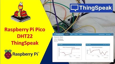(Demo) Raspberry Pi Pico Send DHT22/DHT11 Sensor Readings to ThingSpeak