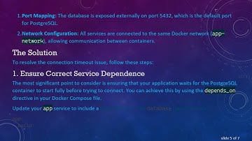 Resolving Connection Timeout Issues with PostgreSQL in Docker Environments