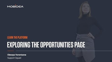 Learn The Platform - Exploring the Opportunities Page on Mobidea