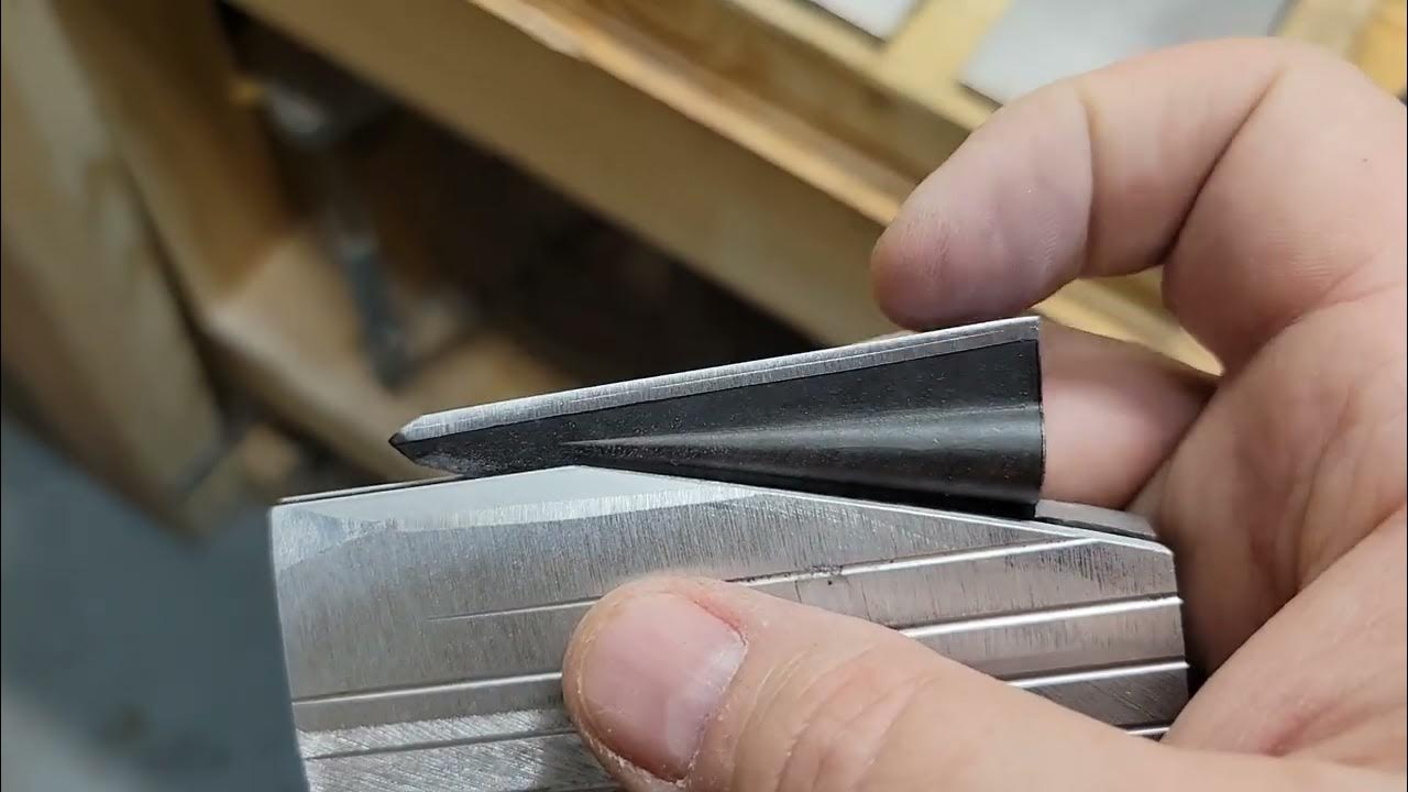 Jig for Sharpening Broadheads with a 1 inch Sander YouTube