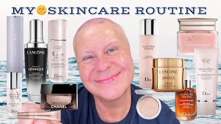 MY AM PERSONAL LUXURY SKINCARE ROUTINE Part 1/DIOR/CHANEL/LANCOME/FENTY SKINCAREROUTINE SKINCARE