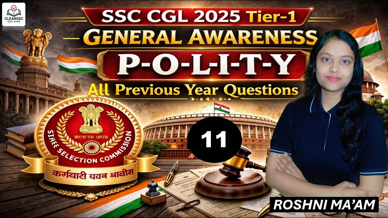 SSC CGL 2025 Tier-1 | General Awareness –  | Previous Year Questions | All Questions