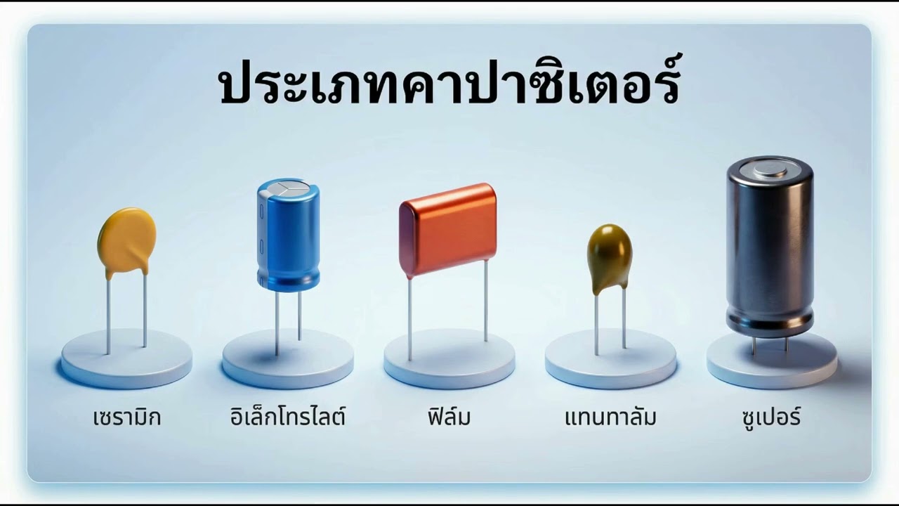 พื้นฐานคาปาซิเตอร์ V2 #ai #capacitor
